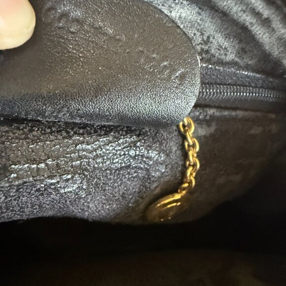 GUCCI Bamboo Top Handle Bag Black Leather | Authentic, Vintage Early 2000s - Picture 9 of 10